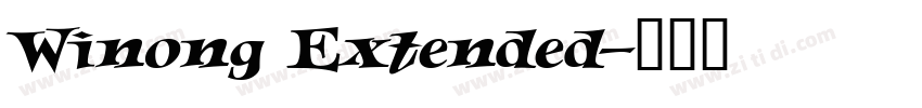 Winong Extended字体转换